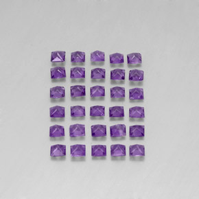 Amethyst Gemstones in 3.1 x 3 mm Size for Sale, Amethyst Stones in Violet Color