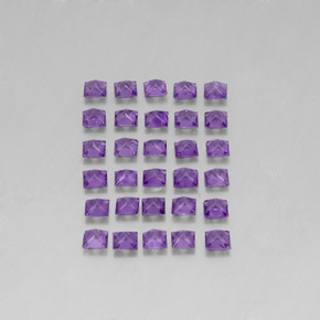 Amethyst Gemstone in 3 x 3 mm Size for Sale, Amethyst Stone in Violet Color