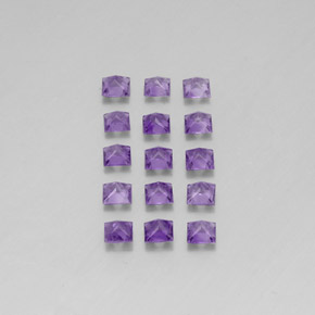 Amethyst Gemstone in 3.4 x 3.4 mm Size for Sale, Amethyst Stone in Violet Color