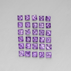 Medium Pink Violet Аметист Камень - 0.1ct Огранка Принцесса (ID: 341434)