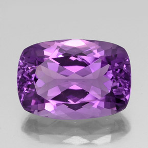 13.68 ct Violet Amethyst Gemstone, Amethyst Gem in Cushion-Cut Shape for Sale.