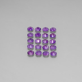 Amethyst Gemstone in 3.5 mm (calibrated) Size for Sale, Amethyst Stone in Violet Color