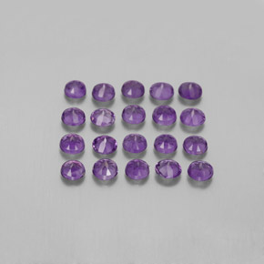 Amethyst Gemstone in 3.3 mm Size for Sale, Amethyst Stone in Violet Color