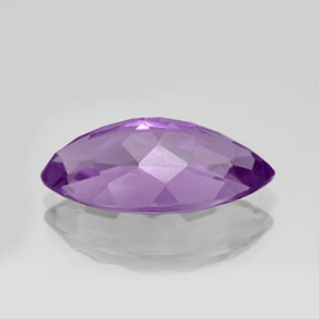 Amethyst Gemstone in 20.2 x 10.4 mm Size for Sale, Amethyst Stone in Vivid Violet Color