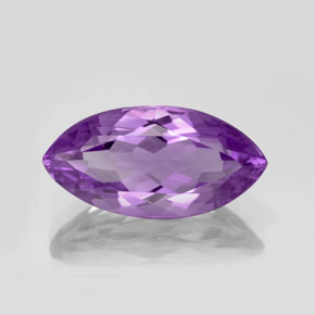 7.99 ct Violet Amethyst Gemstone, Amethyst Gem in Marquise Facet Shape for Sale.