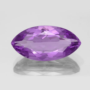 8.44 ct Violet Amethyst Gemstone, Amethyst Gem in Marquise Facet Shape for Sale.
