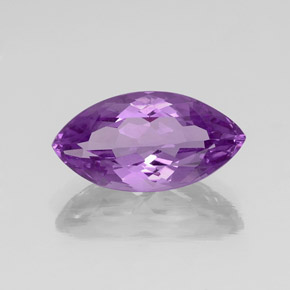7.93 ct Violet Amethyst Gemstone, Amethyst Gem in Marquise Facet Shape for Sale.