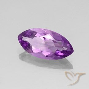 6.15 ct Violet Amethyst Stone, Natural Amethyst in Marquise Facet Shape for Sale