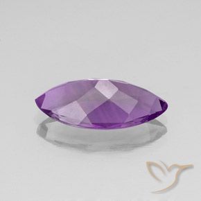 Amethyst Gemstone in 19.5 x 9.8 mm Size for Sale, Amethyst Stone in Medium Purplish Violet Color
