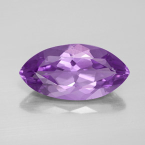 5.29 ct Violet Amethyst Gemstone, Amethyst Gem in Marquise Facet Shape for Sale.