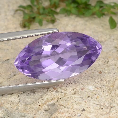 7.27ct Natural Deep Iris Violet Amethyst, Marquise, VS