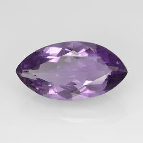 5.95 ct Violet Amethyst Gemstone, Amethyst Gem in Marquise Facet Shape for Sale.