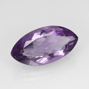 5.95 ct Violet Amethyst Stone, Natural Amethyst in Marquise Facet Shape for Sale
