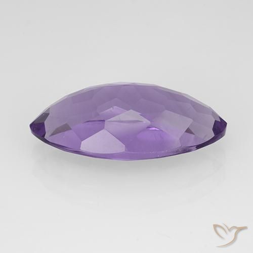Amethyst Gemstone in 17.7 x 9.5 mm Size for Sale, Amethyst Stone in Medium Violet Color