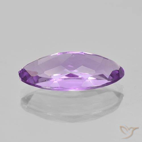 Amethyst Gemstone in 17.8 x 8.8 mm Size for Sale, Amethyst Stone in Deep Purplish Violet Color
