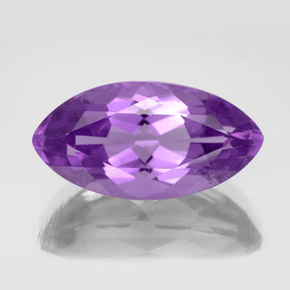 7.06 ct Violet Amethyst Gemstone, Amethyst Gem in Marquise Facet Shape for Sale.