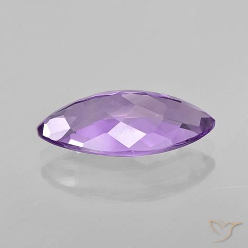 Amethyst Gemstone in 18 x 9.4 mm Size for Sale, Amethyst Stone in Deep Iris Violet Color