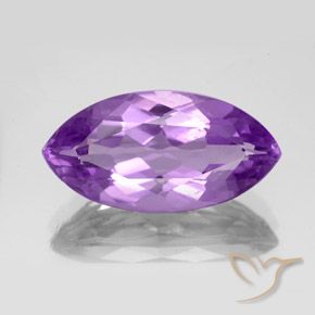 5.85 ct Marquise Cut Amethyst, 18 x 9.2 mm From Brazil, Photo A