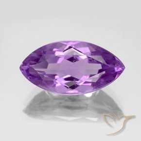 6.13 ct Marquise Cut Amethyst, 17.6 x 9.1 mm From Brazil, Photo A