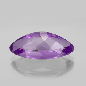 Amethyst Gemstone in 18 x 9 mm (calibrated) Size for Sale, Amethyst Stone in Medium Purplish Violet Color