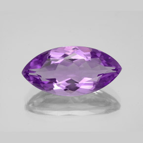 5.58 ct Violet Amethyst Gemstone, Amethyst Gem in Marquise Facet Shape for Sale.