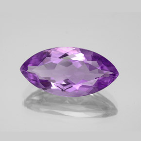 5.58 ct Violet Amethyst Stone, Natural Amethyst in Marquise Facet Shape for Sale