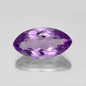 Vivid Violet Amethyst Gem - 6.7ct Marquise Facet (ID: 351402)
