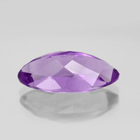 Amethyst Gemstone in 18.1 x 9.4 mm Size for Sale, Amethyst Stone in Vivid Violet Color