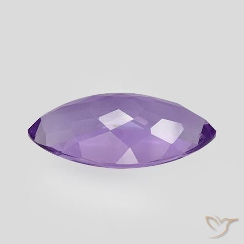 Amethyst Gemstone in 17.8 x 9 mm Size for Sale, Amethyst Stone in Deep Violet Color