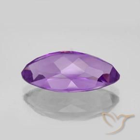 Amethyst Gemstone in 17.8 x 9.3 mm Size for Sale, Amethyst Stone in Medium Violet Color