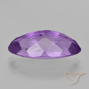 Amethyst Gemstone in 19.5 x 10.2 mm Size for Sale, Amethyst Stone in Medium Violet Color