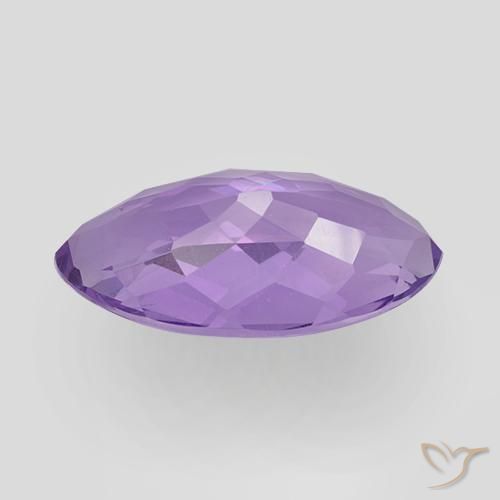 Amethyst Gemstone in 18 x 9.4 mm Size for Sale, Amethyst Stone in Vivid Violet Color
