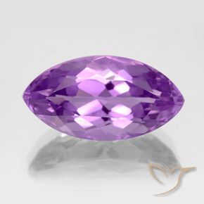 7.45ct Marquise Facet Violet Amethyst from Brazil, Dimension 18 x 9.4mm, VVS-VS Clarity, Natural untreated gemstone, 1pc Amethyst in Vivid Violet Color, Mohs Hardness of 7 suitable for daily wear jewelry, February Birthstone, Photo A