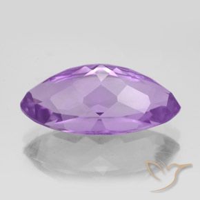 Amethyst Gemstone in 18.2 x 9.3 mm Size for Sale, Amethyst Stone in Deep Purplish Violet Color