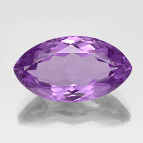 8.97 ct Violet Amethyst Gemstone, Amethyst Gem in Marquise Facet Shape for Sale.