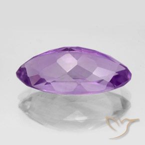 Amethyst Gemstone in 18.3 x 9.4 mm Size for Sale, Amethyst Stone in Medium Purplish Violet Color