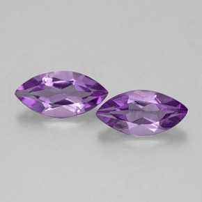 1.70 ct Violet Amethyst Gemstone, Amethyst Gem in Marquise Facet Shape for Sale.