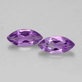 1.74 ct Violet Amethyst Gemstone, Amethyst Gem in Marquise Facet Shape for Sale.