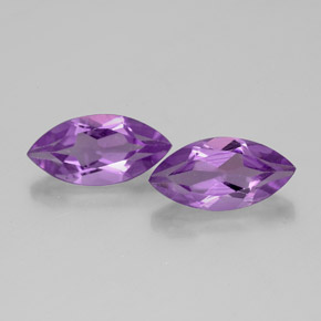 2.04 ct Violet Amethyst Gemstone, Amethyst Gem in Marquise Facet Shape for Sale.