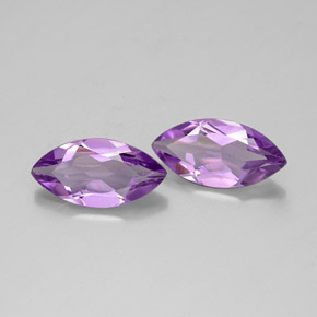 1.66 ct Violet Amethyst Stone, Natural Amethyst in Marquise Facet Shape for Sale