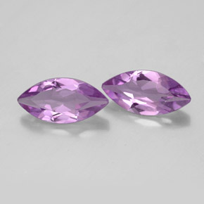 1.78 ct Violet Amethyst Stone, Natural Amethyst in Marquise Facet Shape for Sale