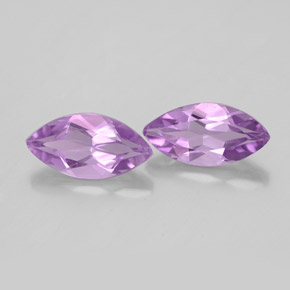 1.82 ct Violet Amethyst Stone, Natural Amethyst in Marquise Facet Shape for Sale