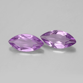 1.74 ct Violet Amethyst Stone, Natural Amethyst in Marquise Facet Shape for Sale
