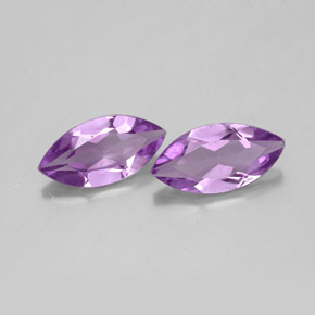1.64 ct Violet Amethyst Gemstone, Amethyst Gem in Marquise Facet Shape for Sale.