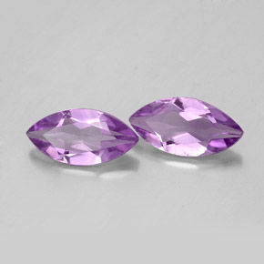 1.64 ct Violet Amethyst Stone, Natural Amethyst in Marquise Facet Shape for Sale
