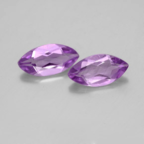 1.69 ct Violet Amethyst Gemstone, Amethyst Gem in Marquise Facet Shape for Sale.