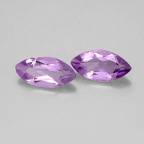 1.69 ct Violet Amethyst Stone, Natural Amethyst in Marquise Facet Shape for Sale