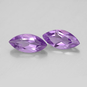 1.85 ct Violet Amethyst Stone, Natural Amethyst in Marquise Facet Shape for Sale