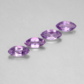 3.83 ctw Violet Amethyst Stones, Natural Amethyst in Marquise Facet Shape for Sale