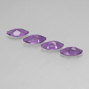Amethyst Gemstone in 10 x 5 mm (calibrated) Size for Sale, Amethyst Stone in Violet Color